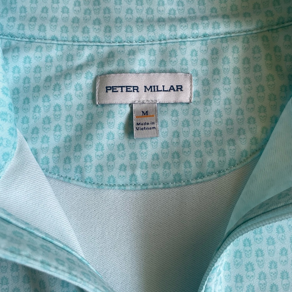 Peter Millar Perth Pina Skullada Performance Pullover Men’s    Size M EUC